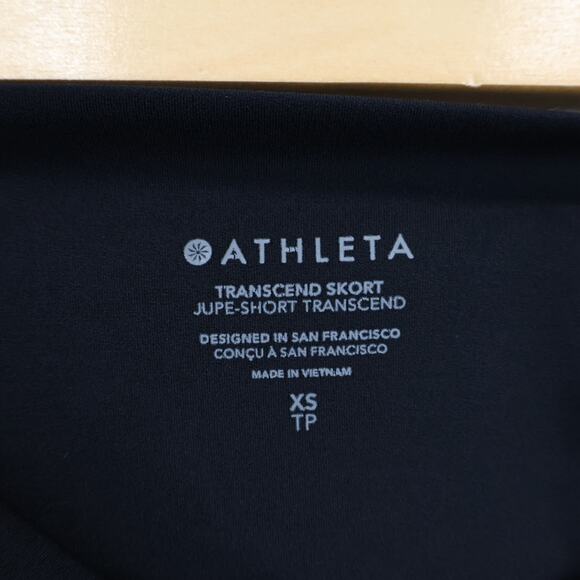 Athleta Activewear Transcend Skort Black Size XS Tennis Golf Pickleball - Picture 3 of 9